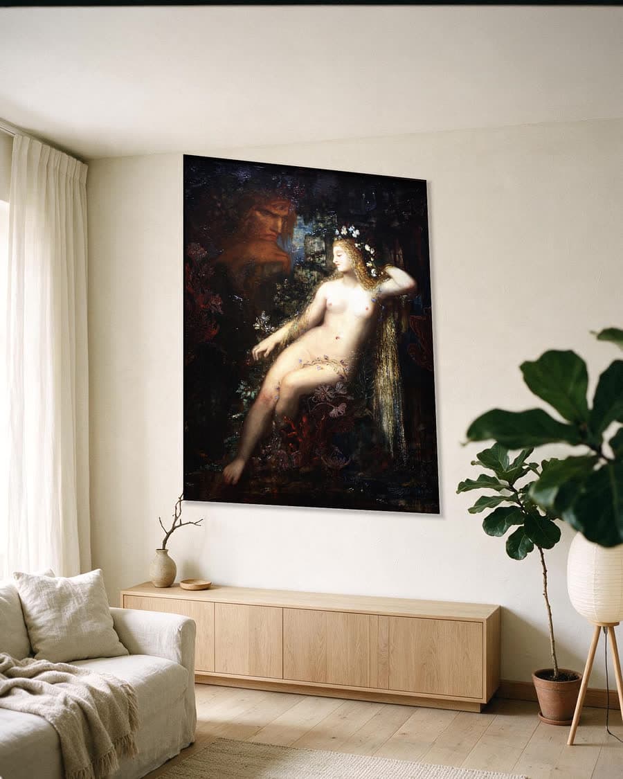Galatea in een aluminium frame aan dezelfde muur