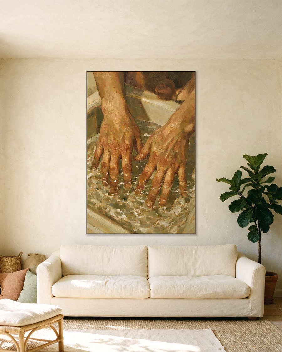 Afwassen in een aluminium frame aan dezelfde muur