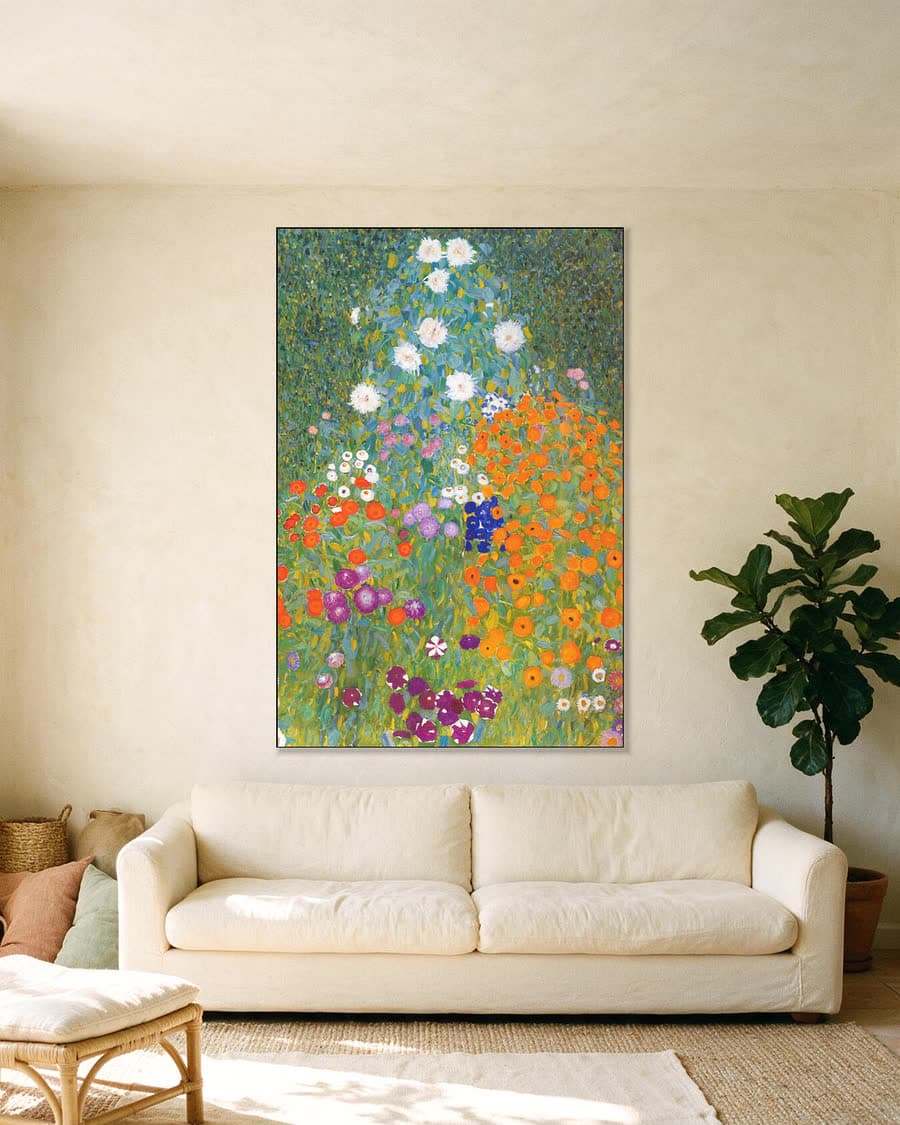 Boerentuin in een aluminium frame aan dezelfde muur