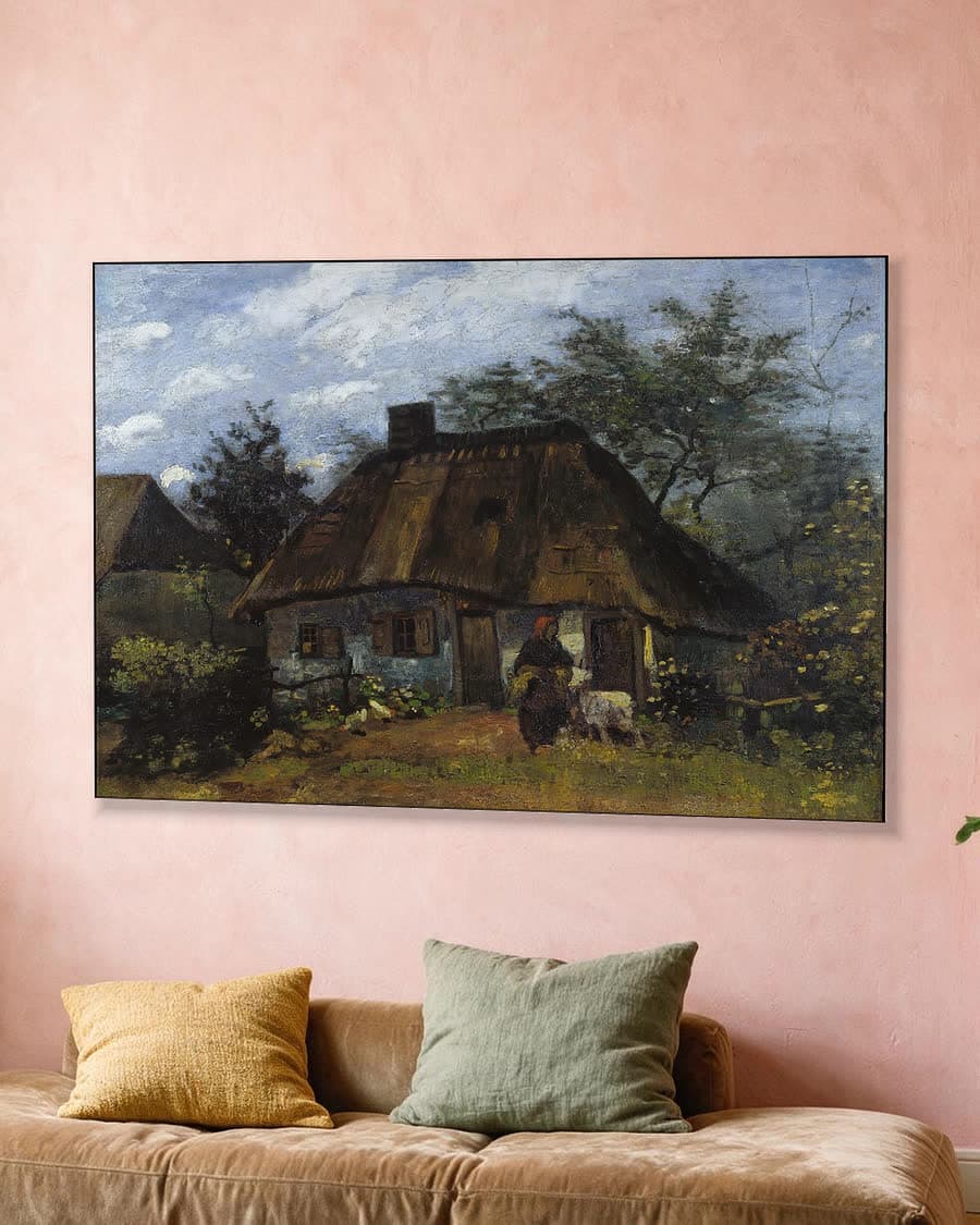Boerderij in Nuenen in een aluminium frame aan dezelfde muur