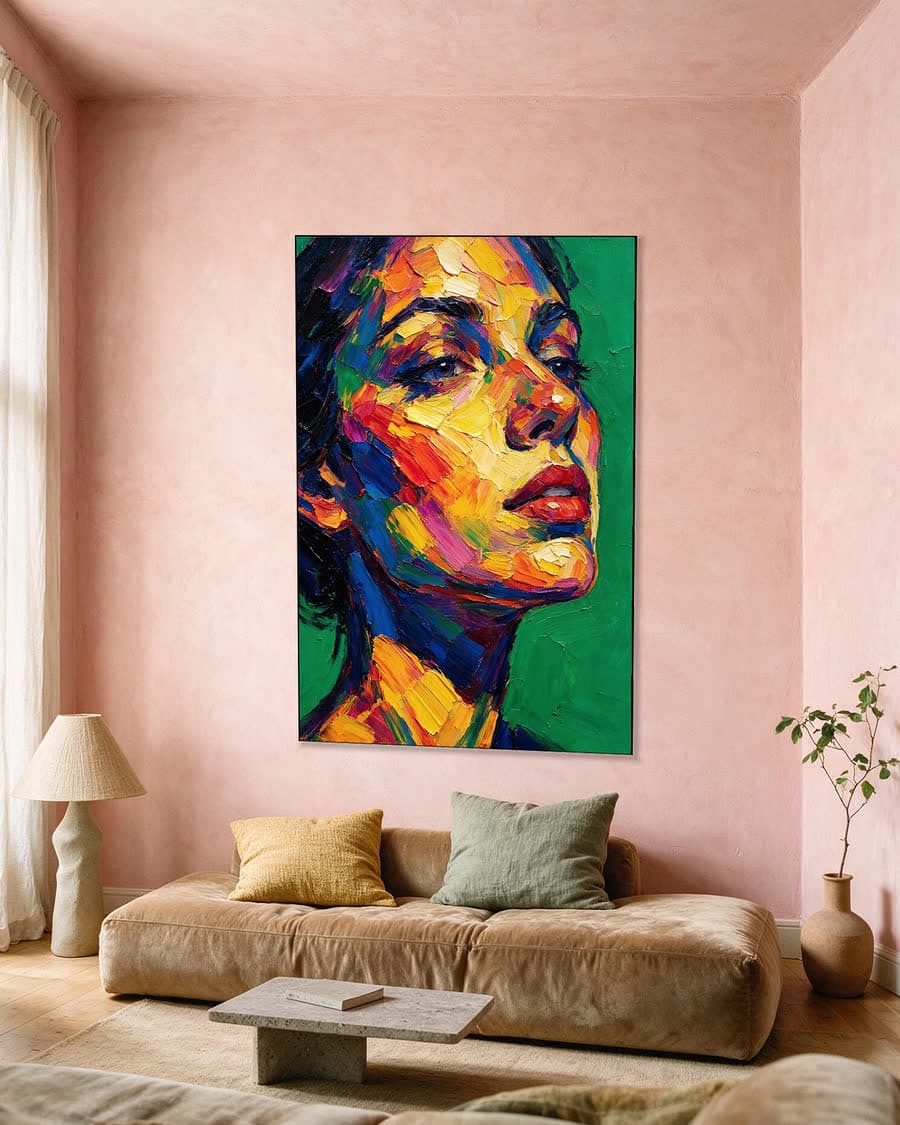 Tegenlicht in een aluminium frame aan dezelfde muur