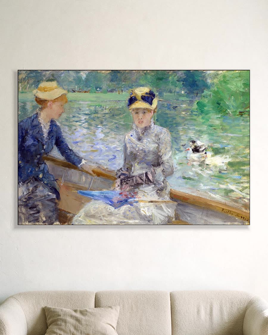 Zomerdag in een aluminium frame aan dezelfde muur