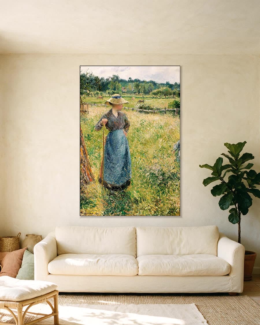 De hooier in een aluminium frame aan dezelfde muur