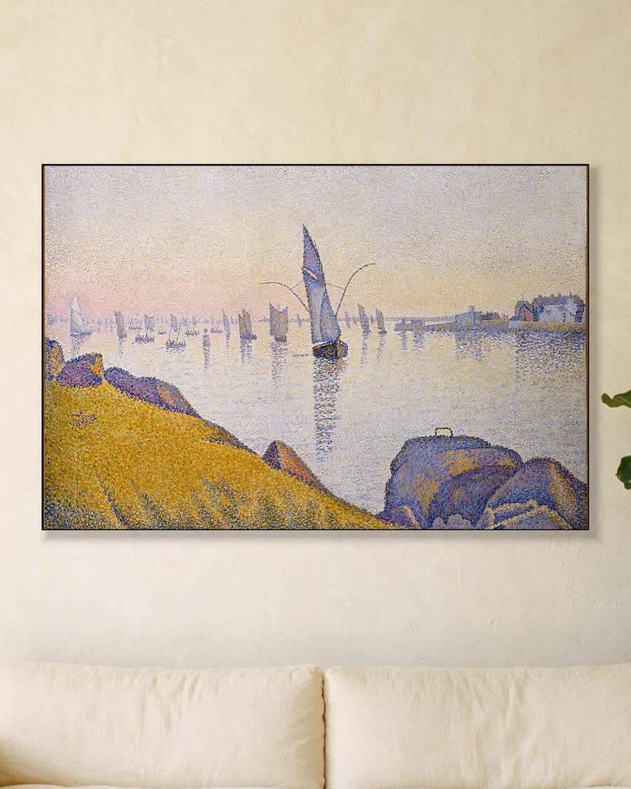 Concarneau, avondkalmte in een aluminium frame aan dezelfde muur