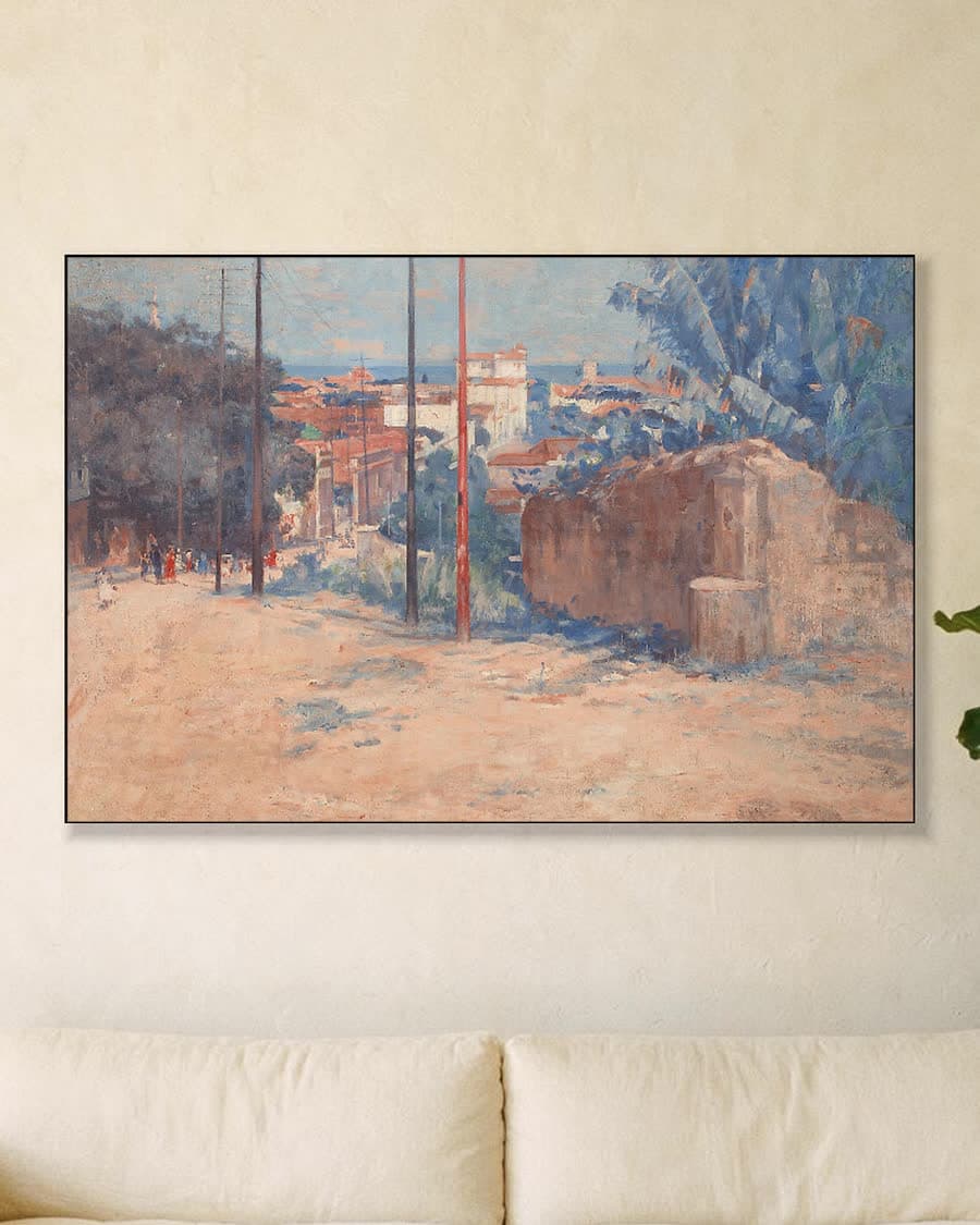 De helling van Tabajaras in een aluminium frame aan dezelfde muur