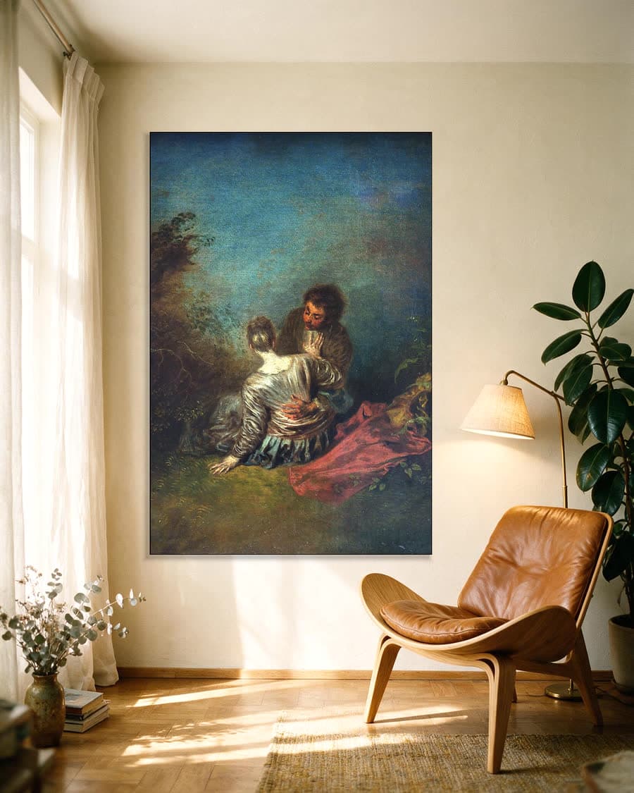 De misstap in een aluminium frame aan dezelfde muur