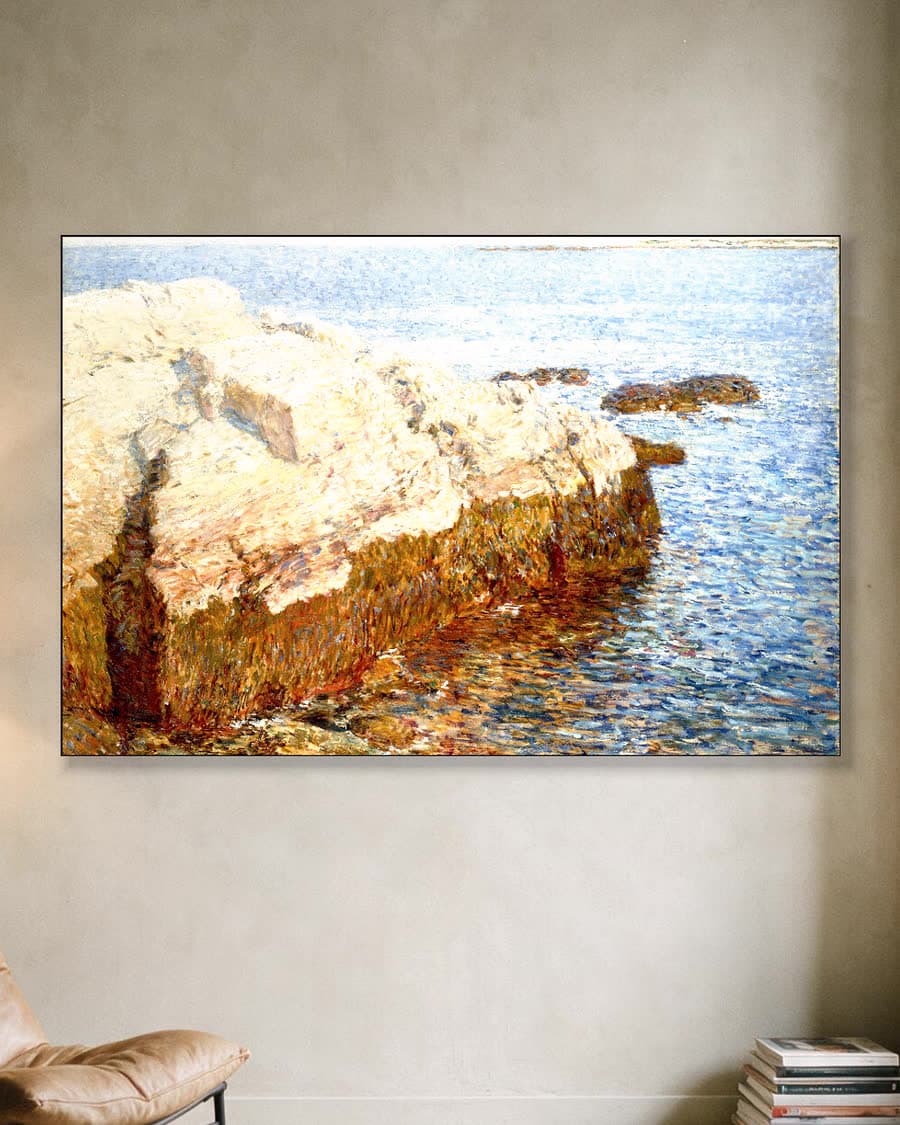 Klifrots, Appledore in een aluminium frame aan dezelfde muur