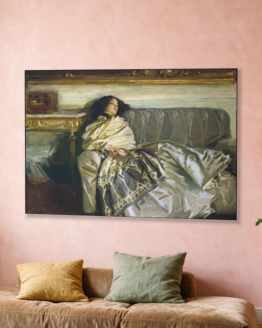 Repose (Nonchaloir) in een aluminium frame aan dezelfde muur