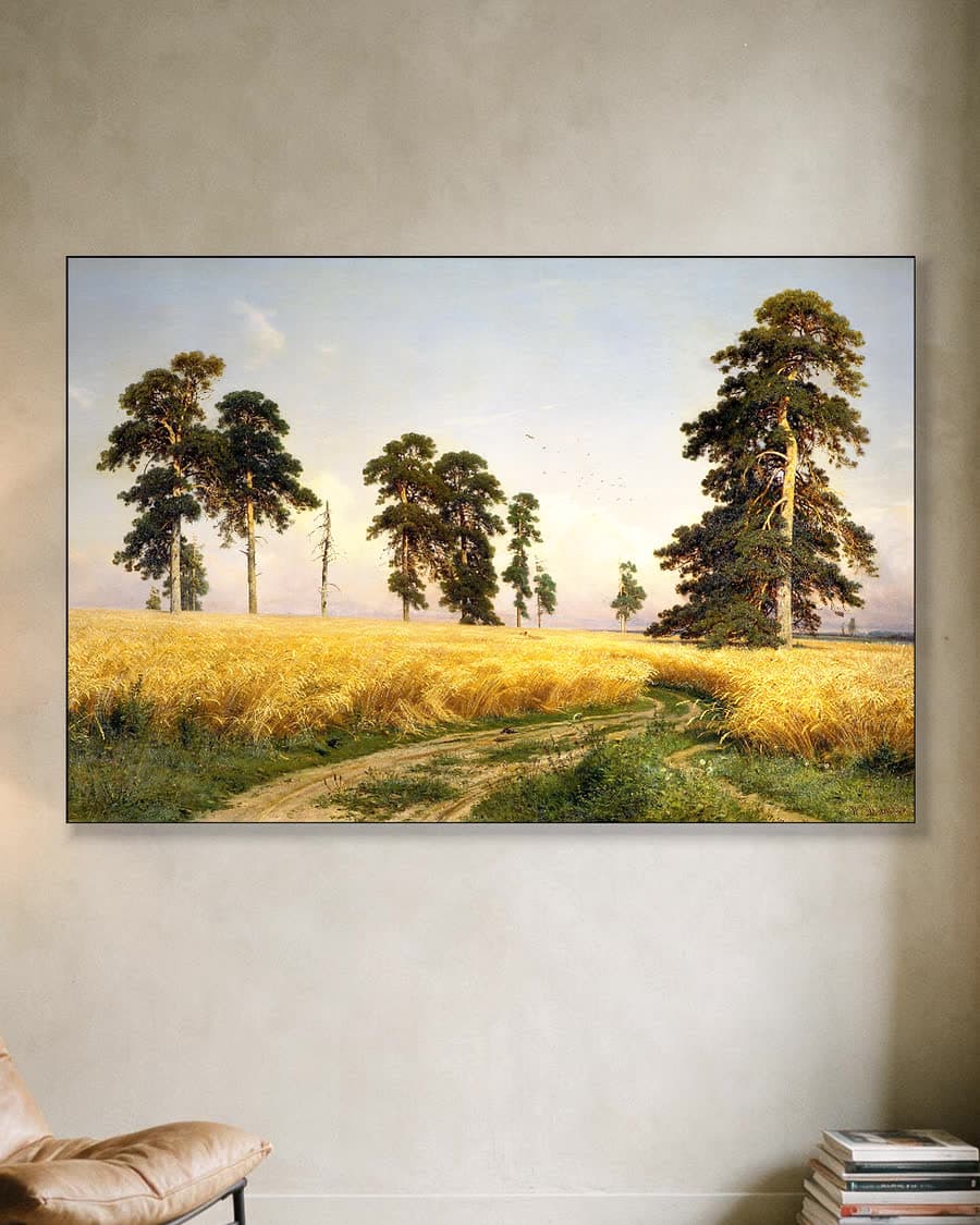 Rogge (1878) in een aluminium frame aan dezelfde muur