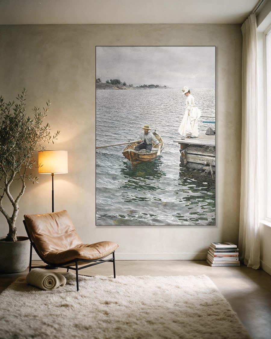 Sommarnöje in een aluminium frame aan dezelfde muur