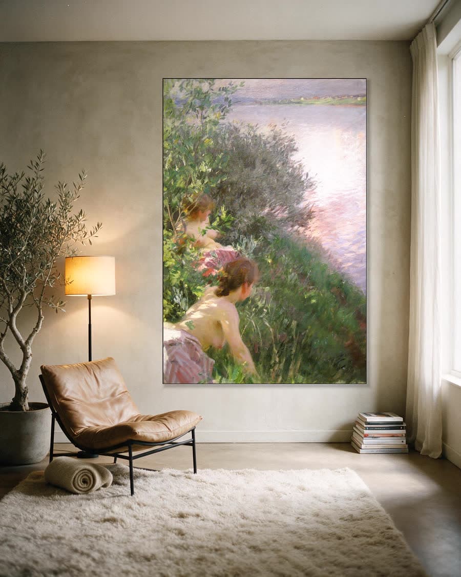 Opaalschijnsel in een aluminium frame aan dezelfde muur