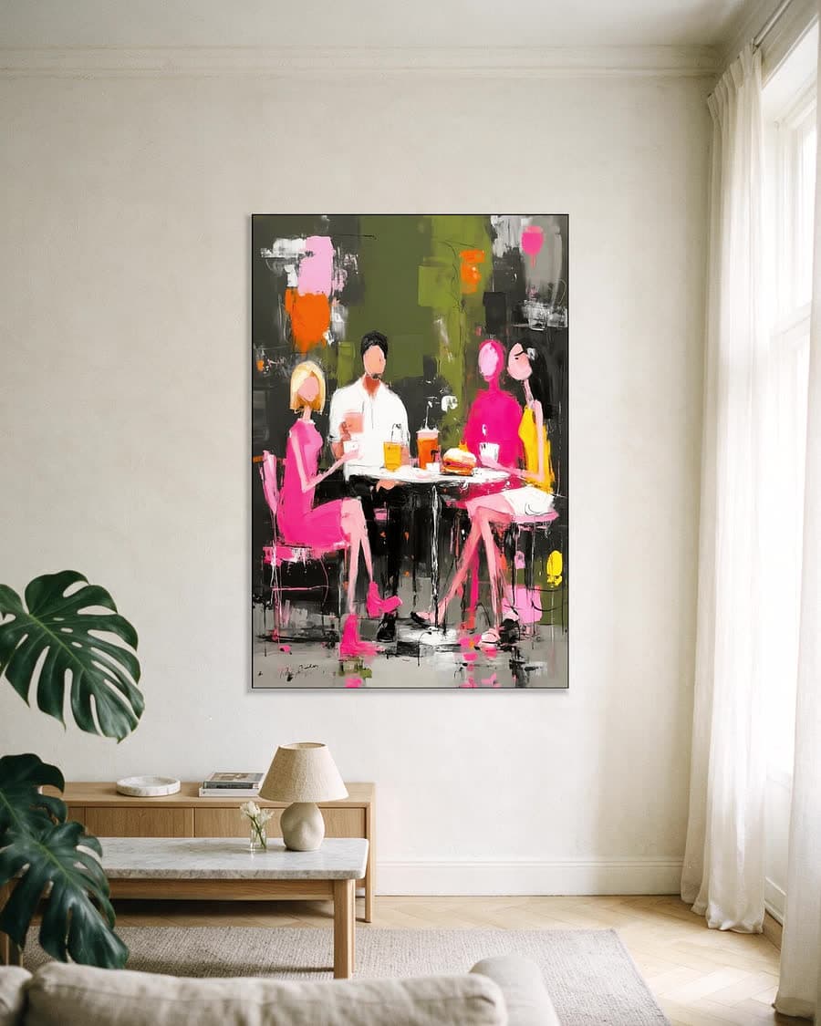 Stadsterras in een aluminium frame aan dezelfde muur