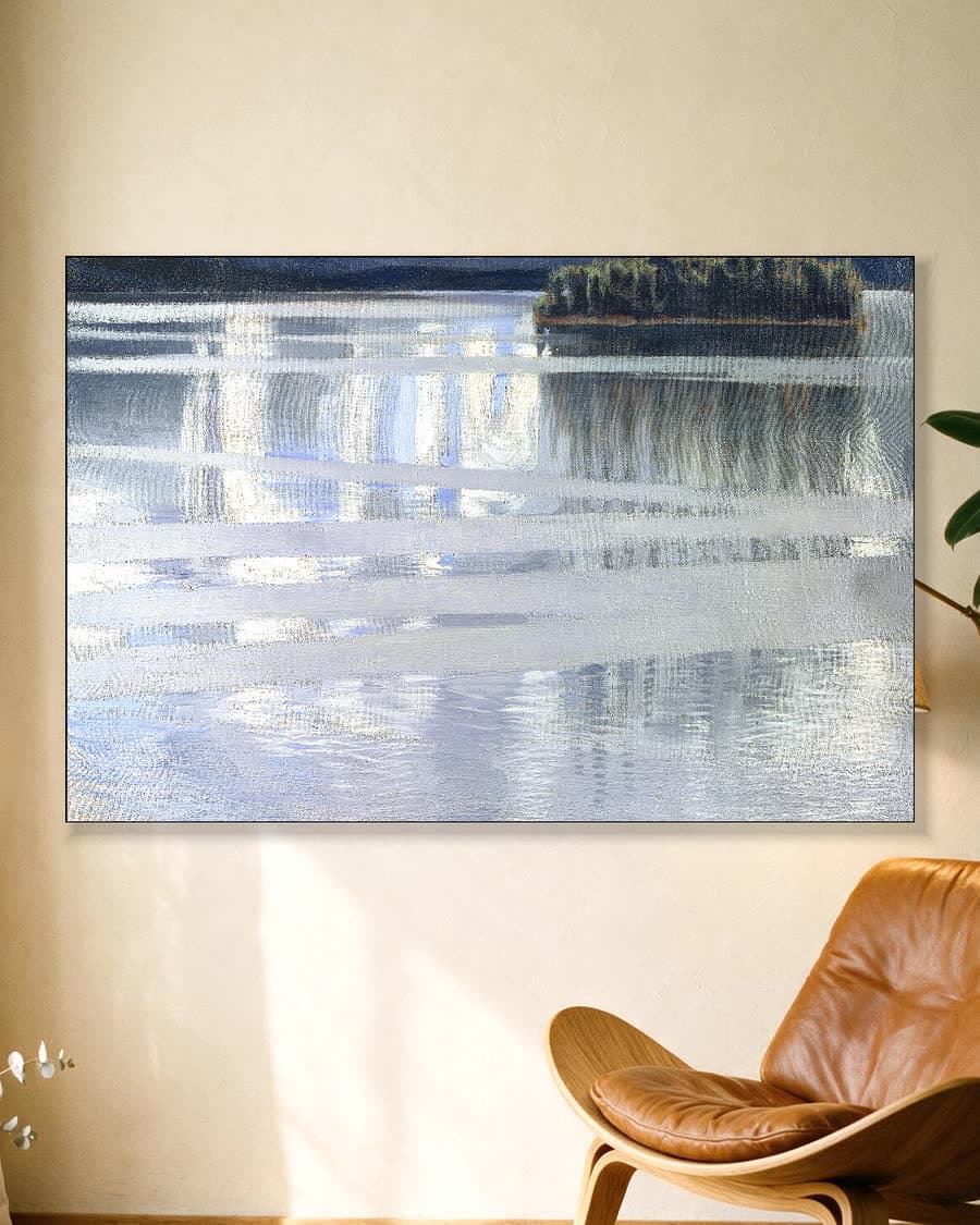 Stille wateren in een aluminium frame aan dezelfde muur