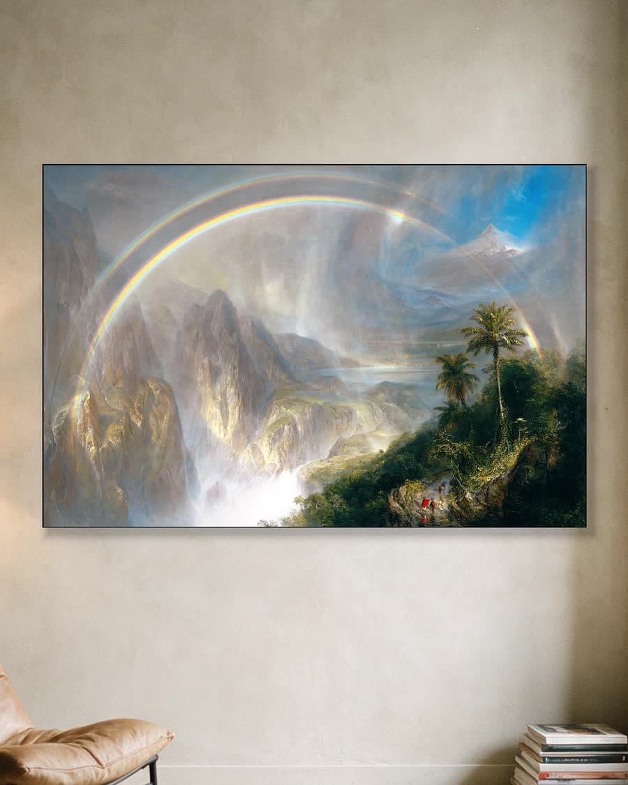 Cotopaxi in een aluminium frame aan dezelfde muur