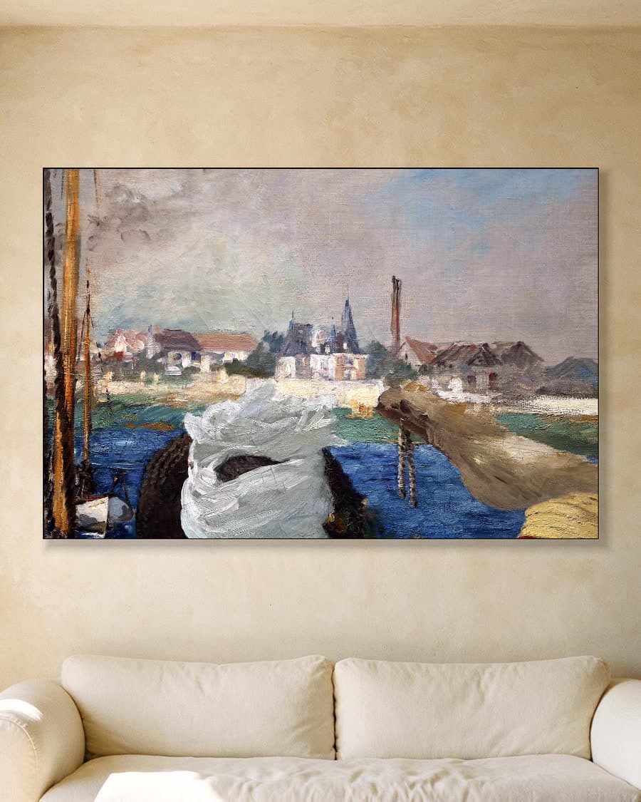 Argenteuil in een aluminium frame aan dezelfde muur
