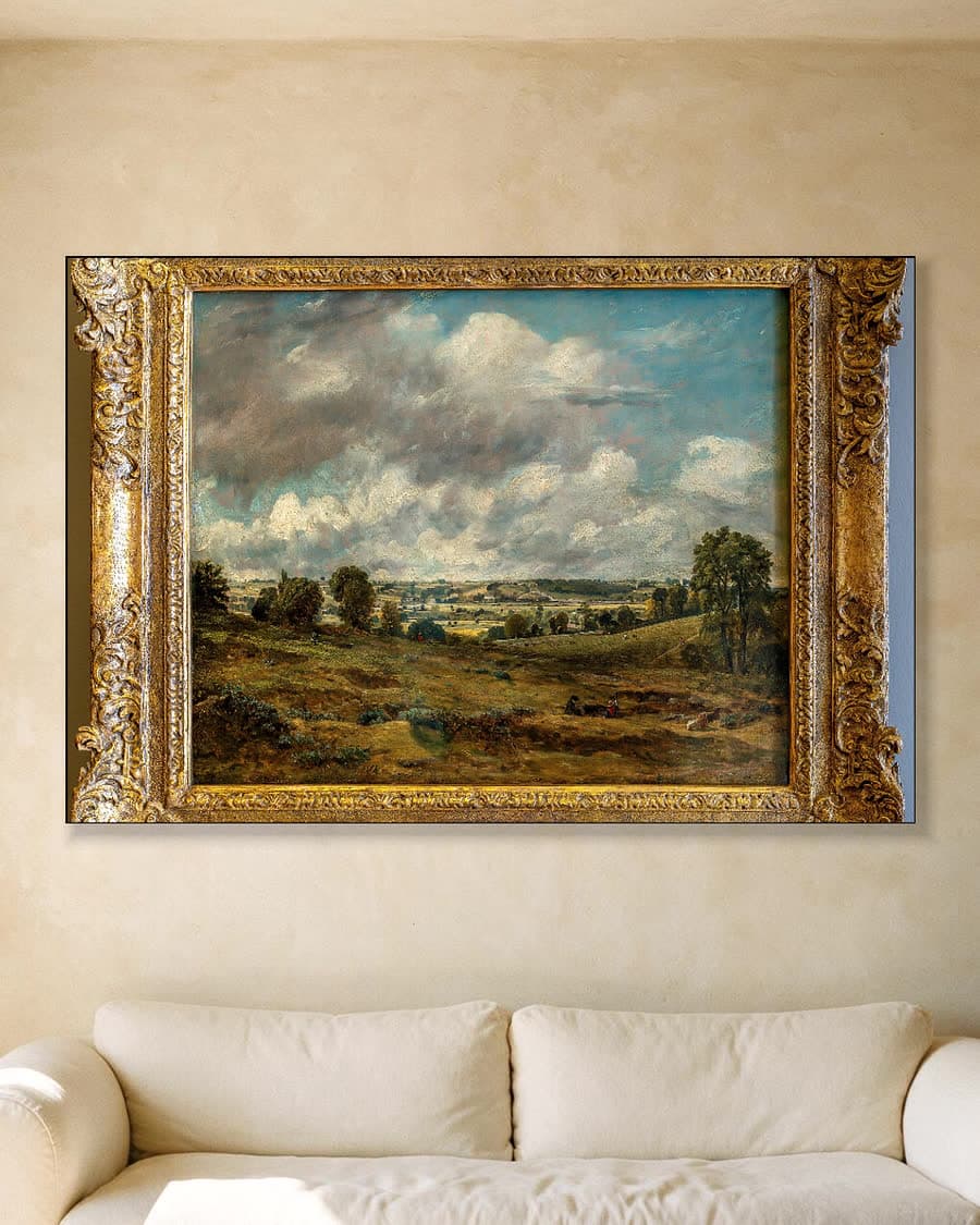 The Cornfield in een aluminium frame aan dezelfde muur