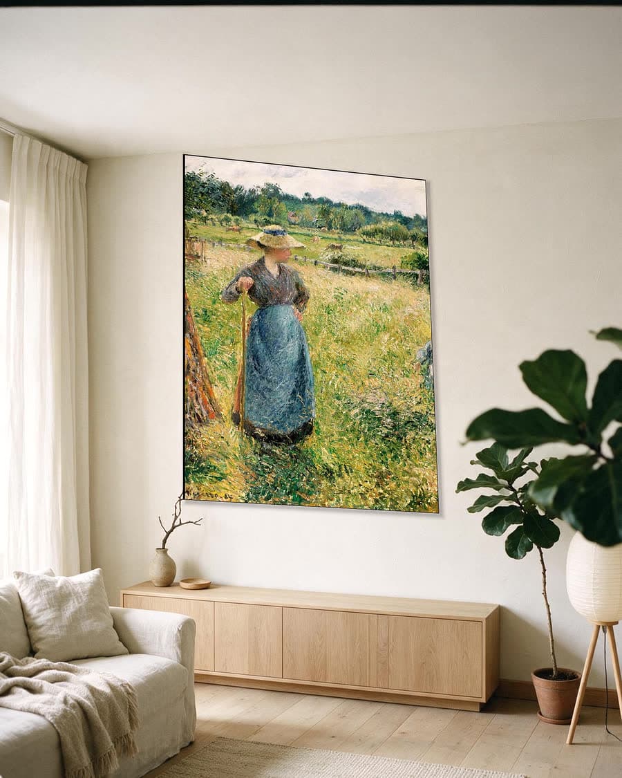 De hooier in een aluminium frame aan dezelfde muur