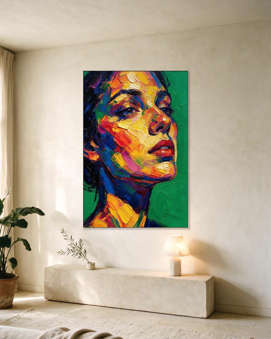 Tegenlicht in een aluminium frame aan dezelfde muur