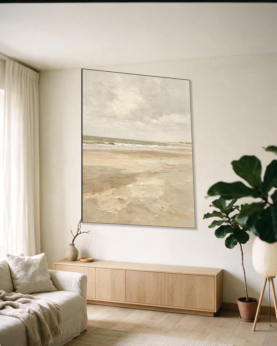 Laag tij in een aluminium frame aan dezelfde muur