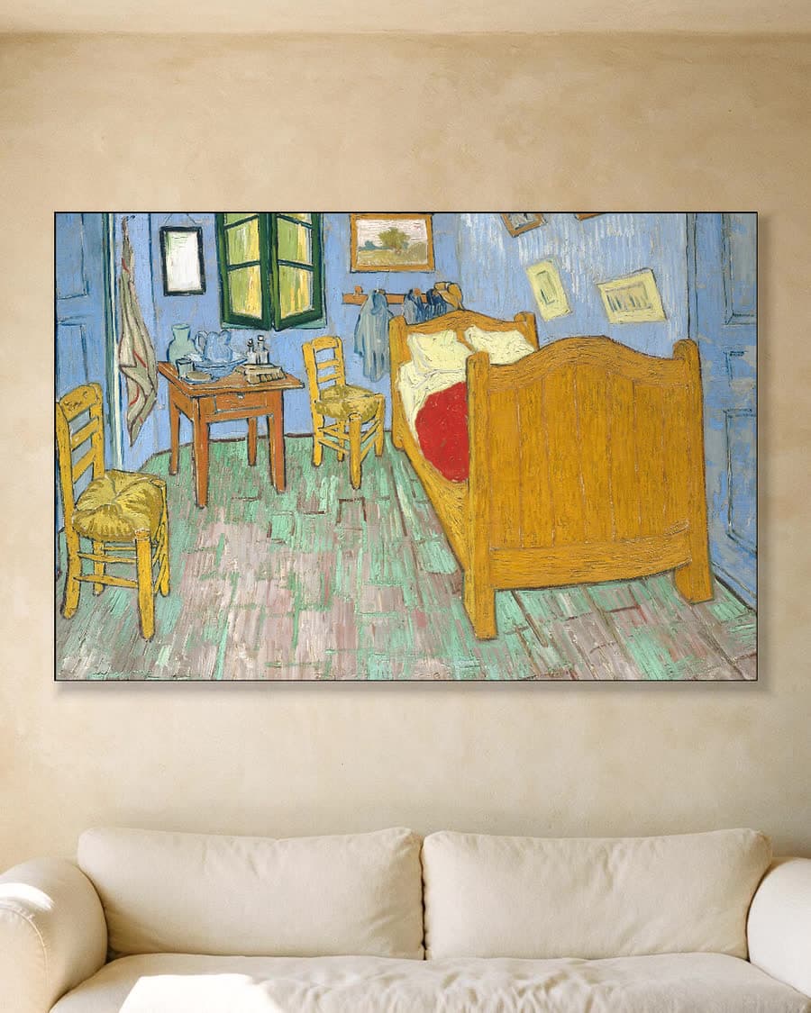 De slaapkamer in een aluminium frame aan dezelfde muur
