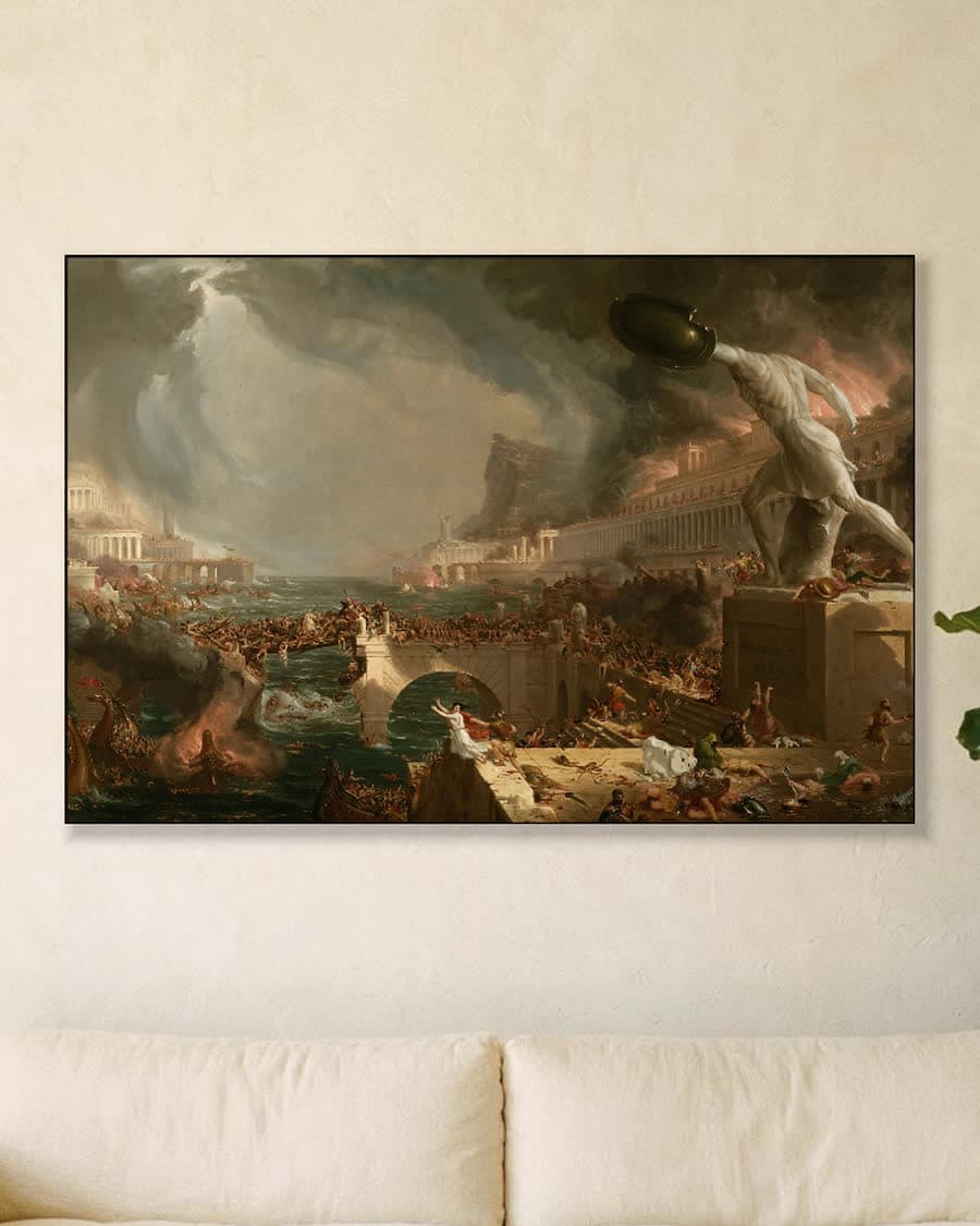 De levensreis: Jeugd in een aluminium frame aan dezelfde muur