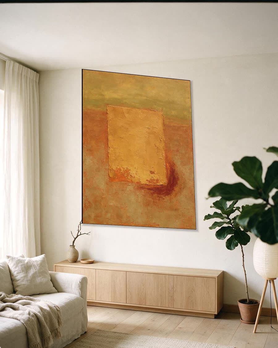 Verschoven vlak in een aluminium frame aan dezelfde muur