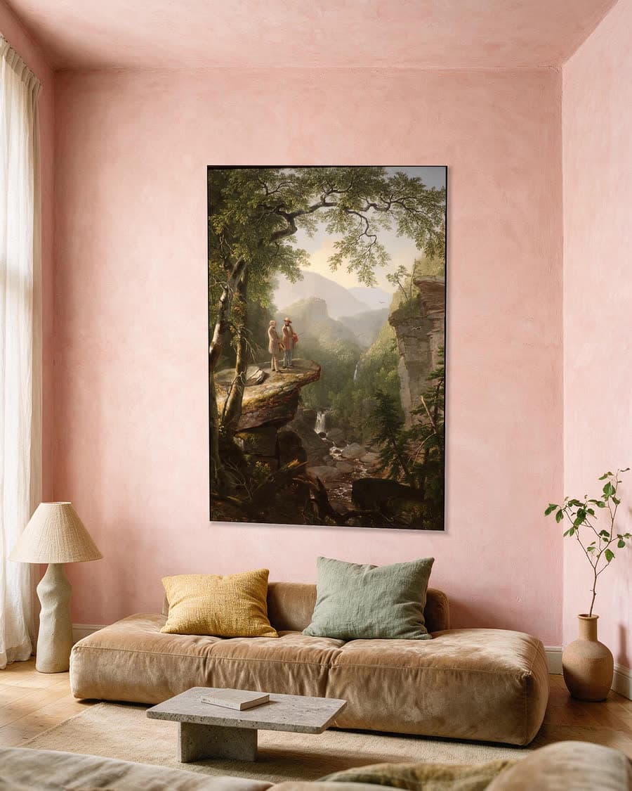 Verwante zielen in een aluminium frame aan dezelfde muur