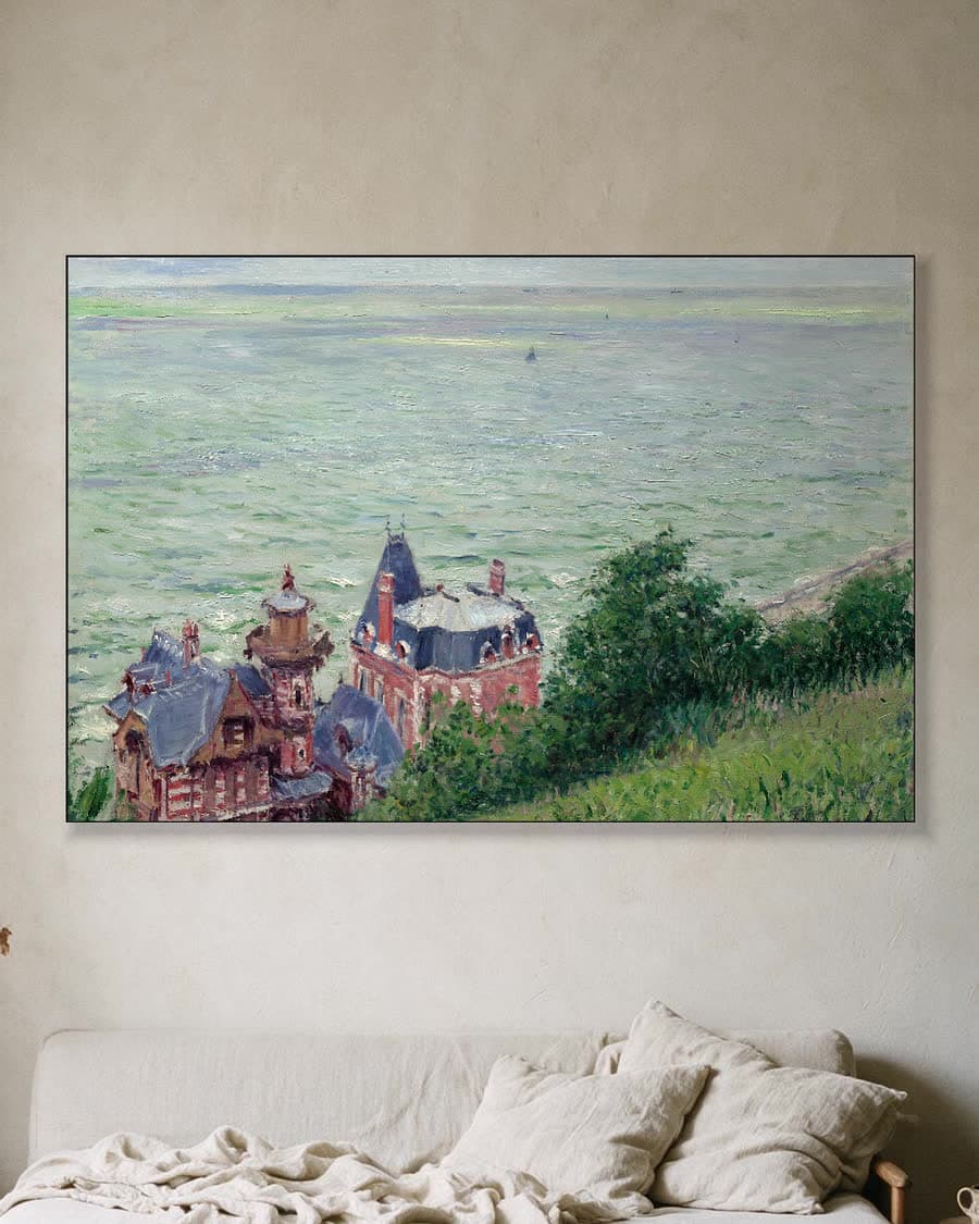 Villa's in Trouville in een aluminium frame aan dezelfde muur