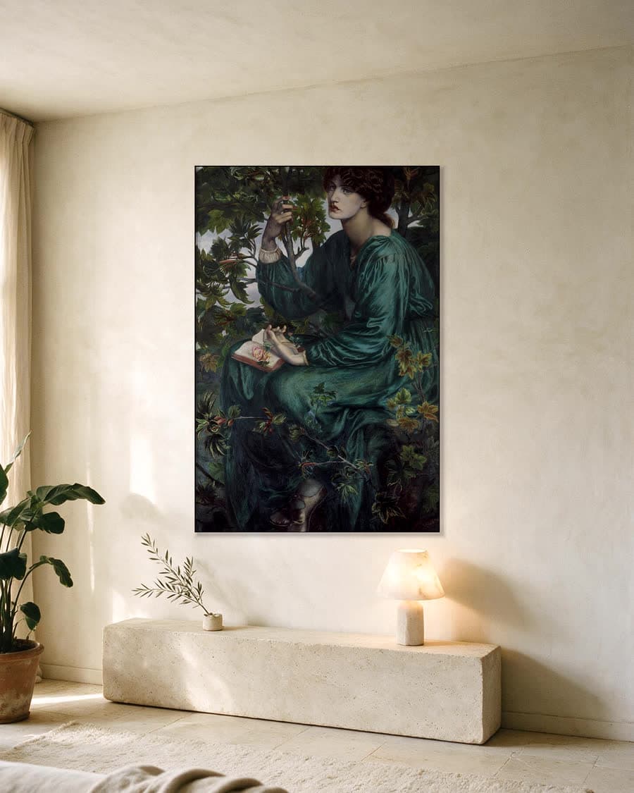 De dagdroom in een aluminium frame aan dezelfde muur