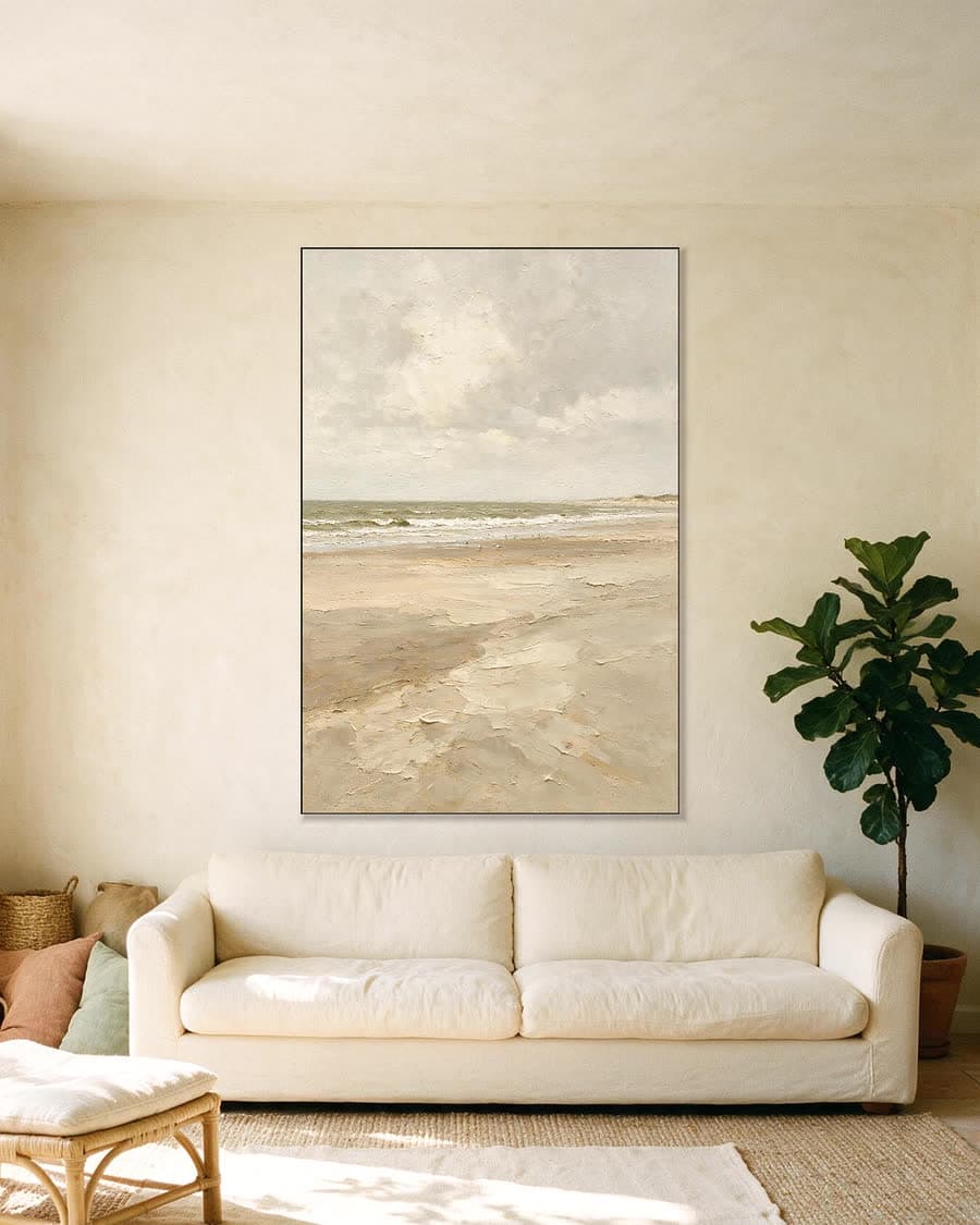 Laag tij in een aluminium frame aan dezelfde muur