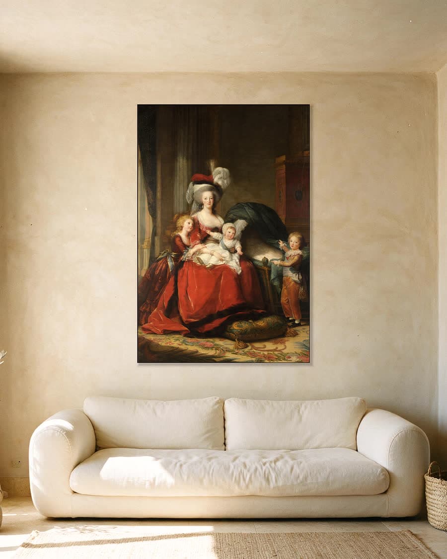 Vrede brengt overvloed terug in een aluminium frame aan dezelfde muur