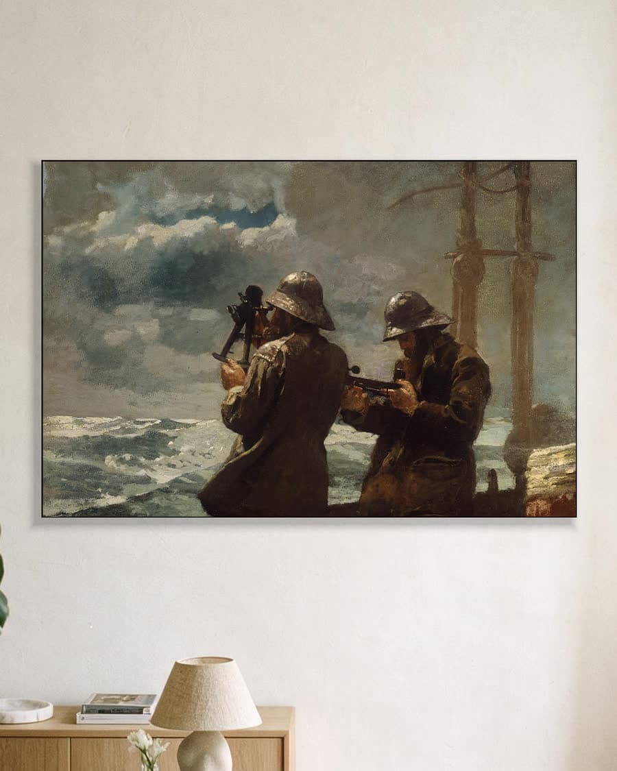 Acht Glazen in een aluminium frame aan dezelfde muur