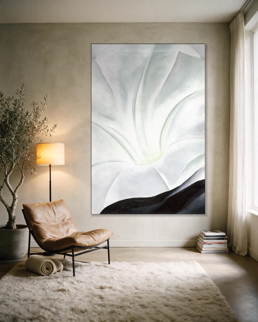 Winde met zwart in een aluminium frame aan dezelfde muur