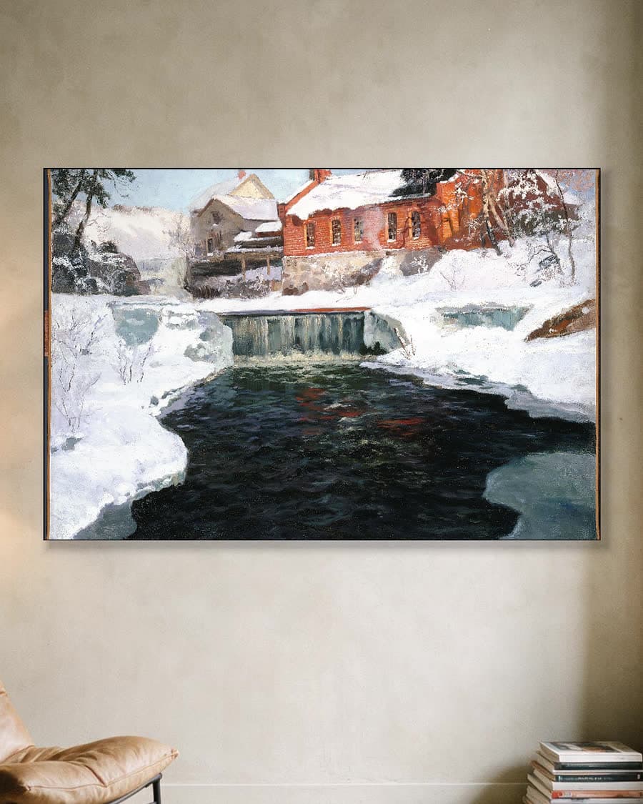 De nieuwe fabriek in Lillehammer in een aluminium frame aan dezelfde muur