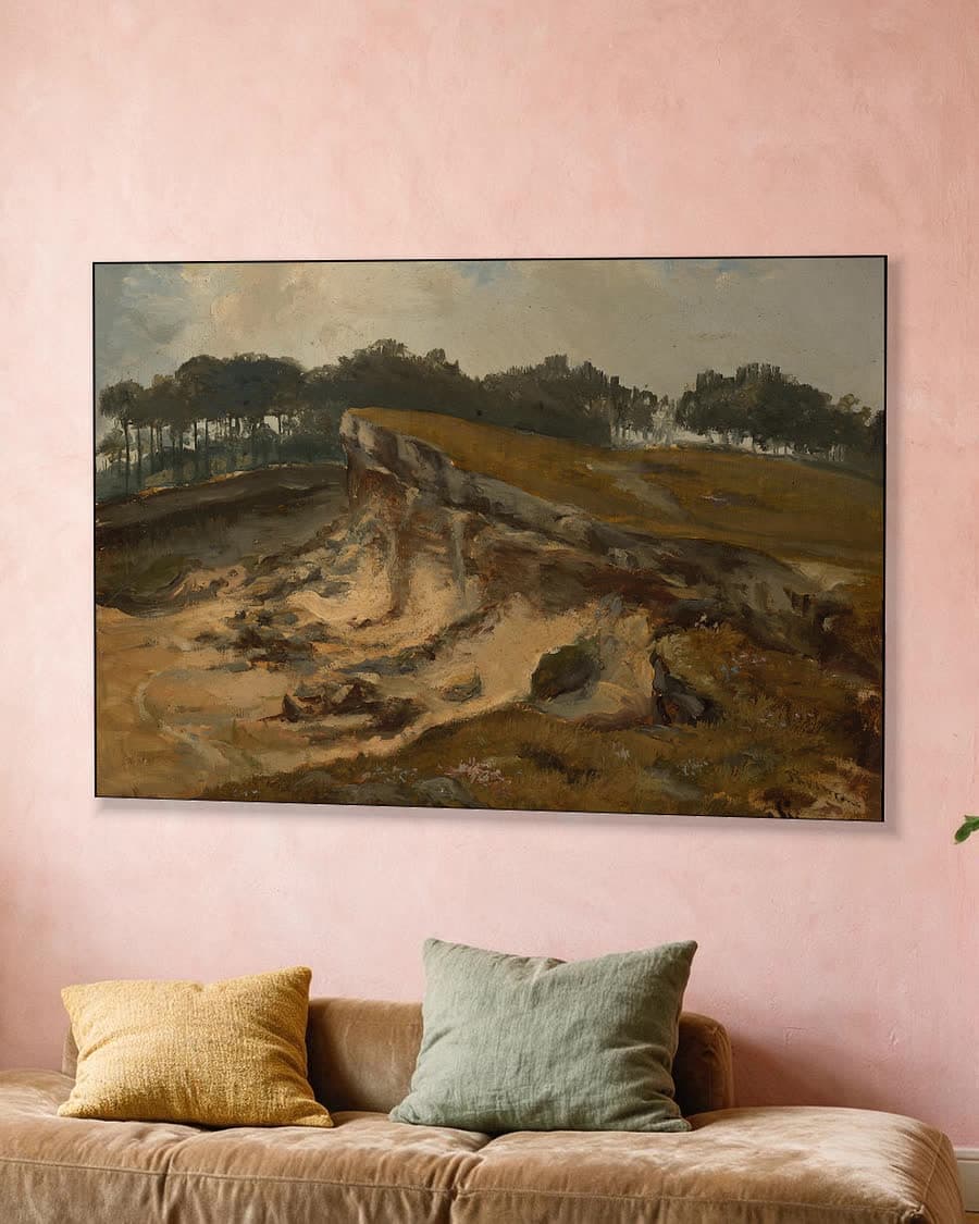 Zandafgraving in een aluminium frame aan dezelfde muur