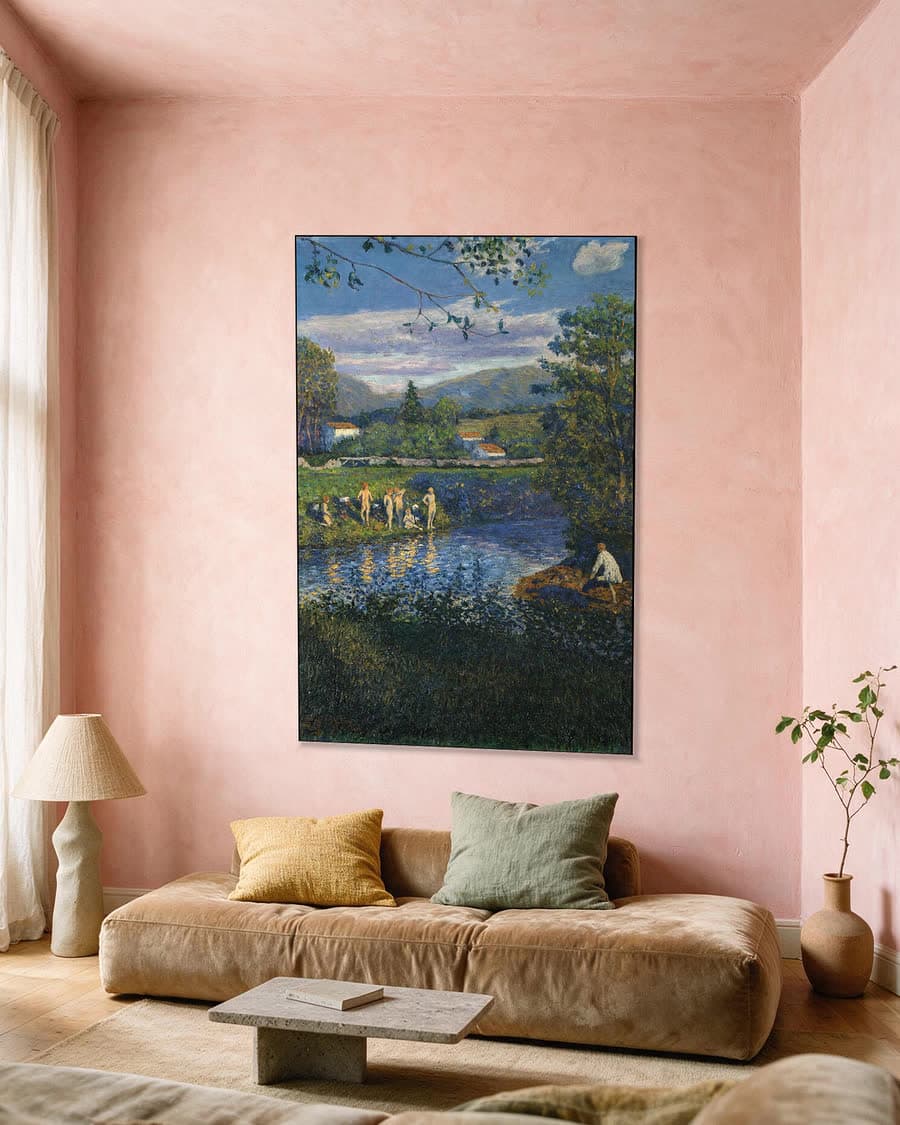 Baden in Rentería in een aluminium frame aan dezelfde muur