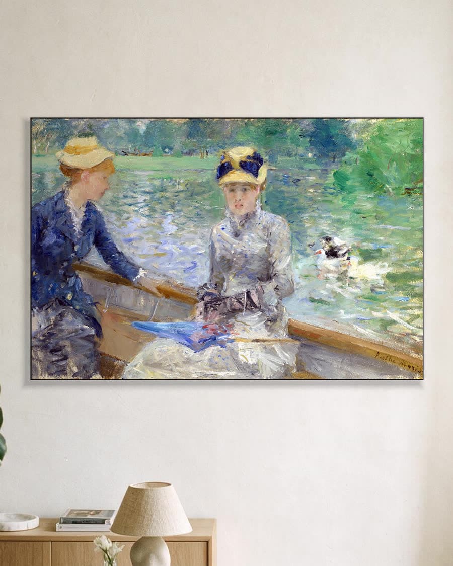Zomerdag in een aluminium frame aan dezelfde muur