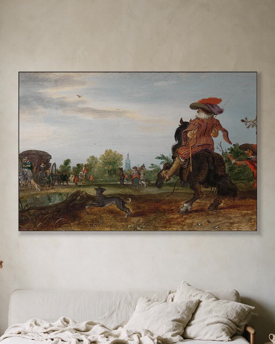 Zomergroet in een aluminium frame aan dezelfde muur