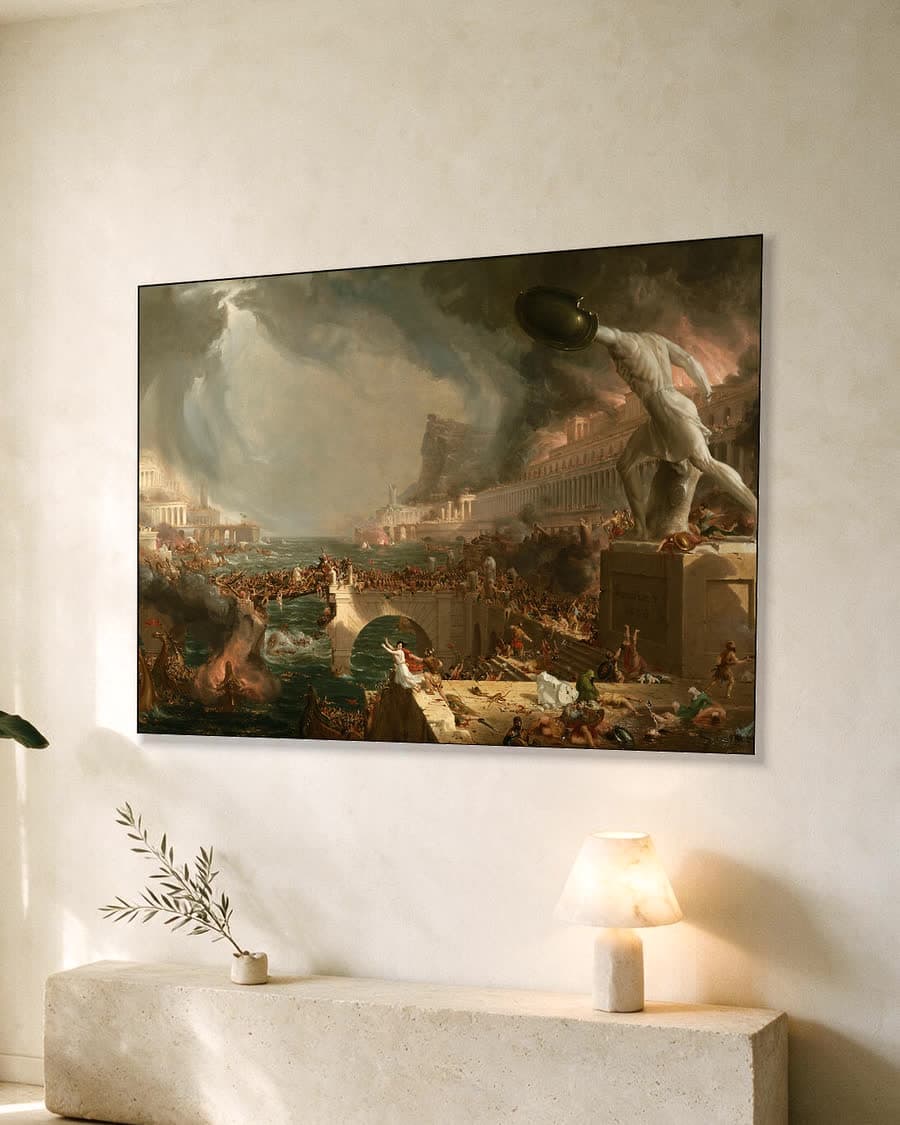 De levensreis: Jeugd in een aluminium frame aan dezelfde muur