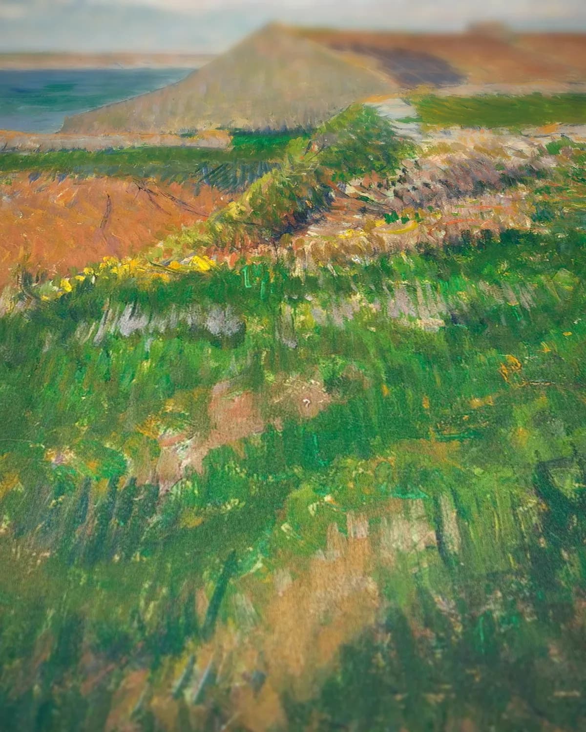 Het eiland Raguenez in Bretagne op geweven fluweel, uitsnede 3 van 3