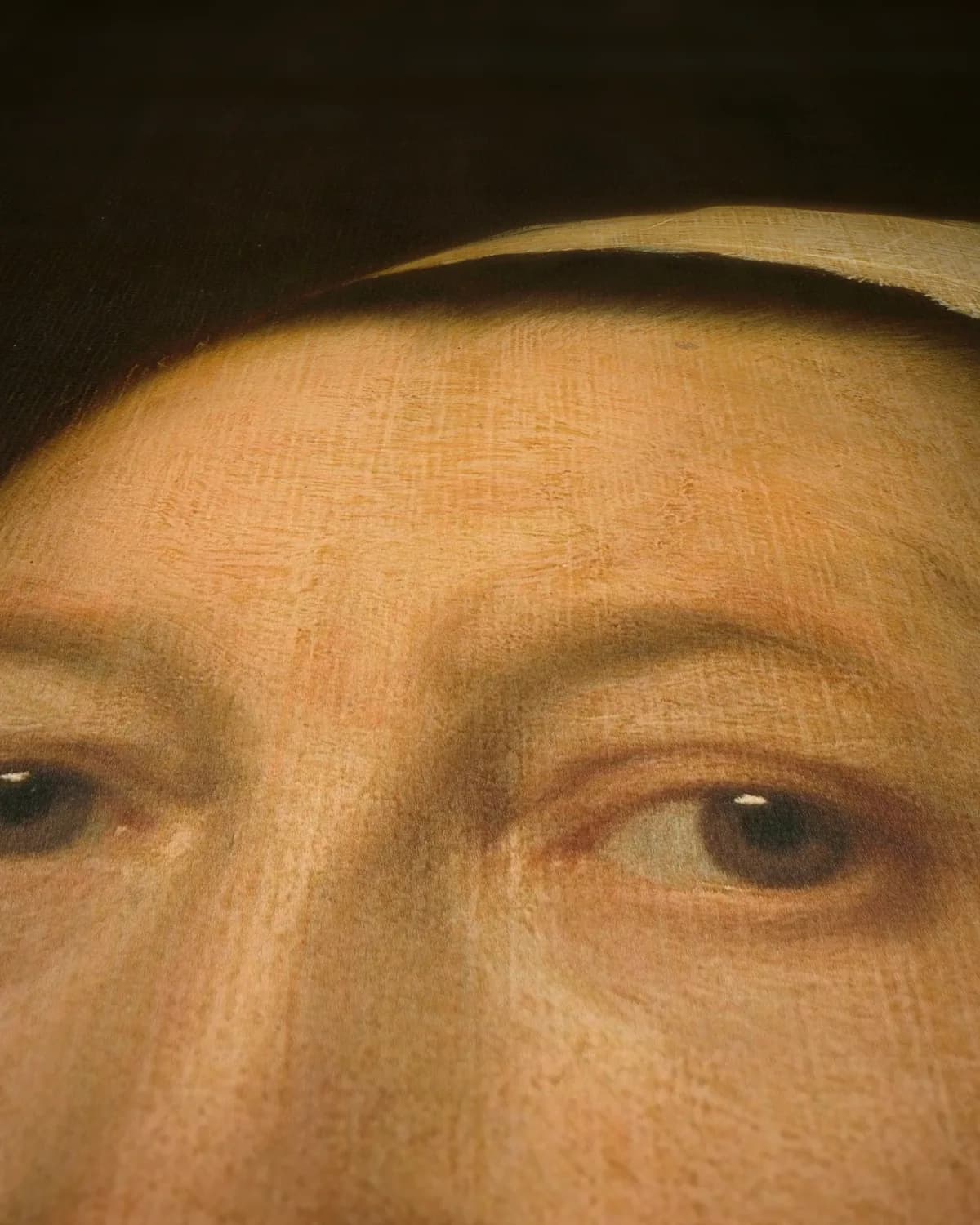 Maria Pietersdr de Leest, echtgenote van Samuel van Lansbergen op geweven fluweel, uitsnede 3 van 3