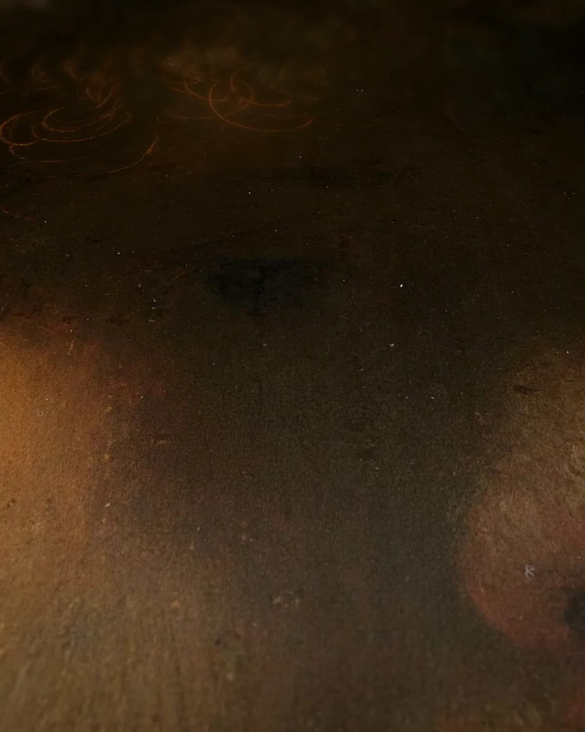 Zelfportret in de schaduw op geweven fluweel, uitsnede 3 van 3