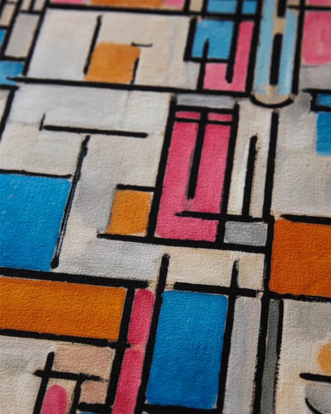 Detail van een fluwelen doek met zachte vezelstructuur