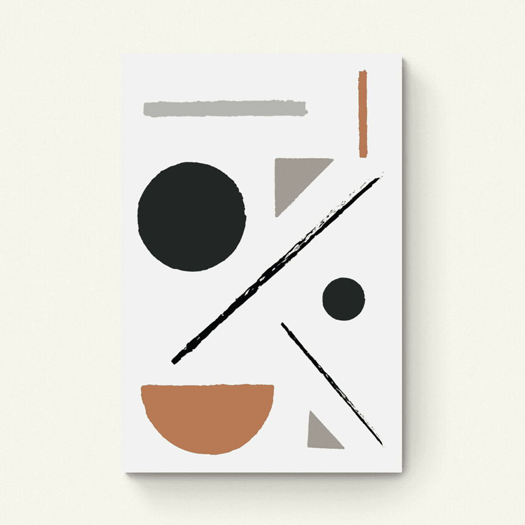 Abstract bruin-zwart