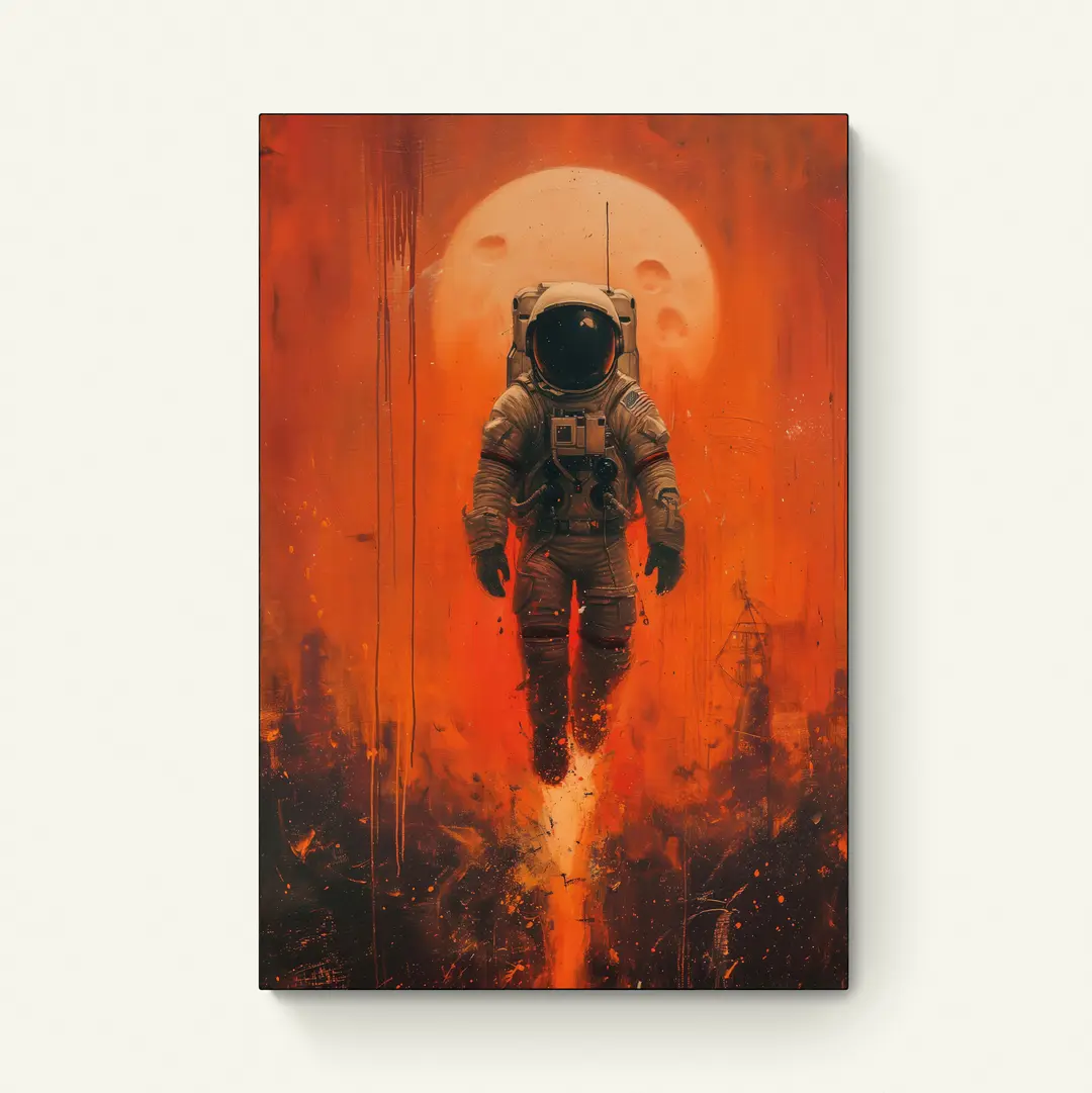 Astronaut en de Maan