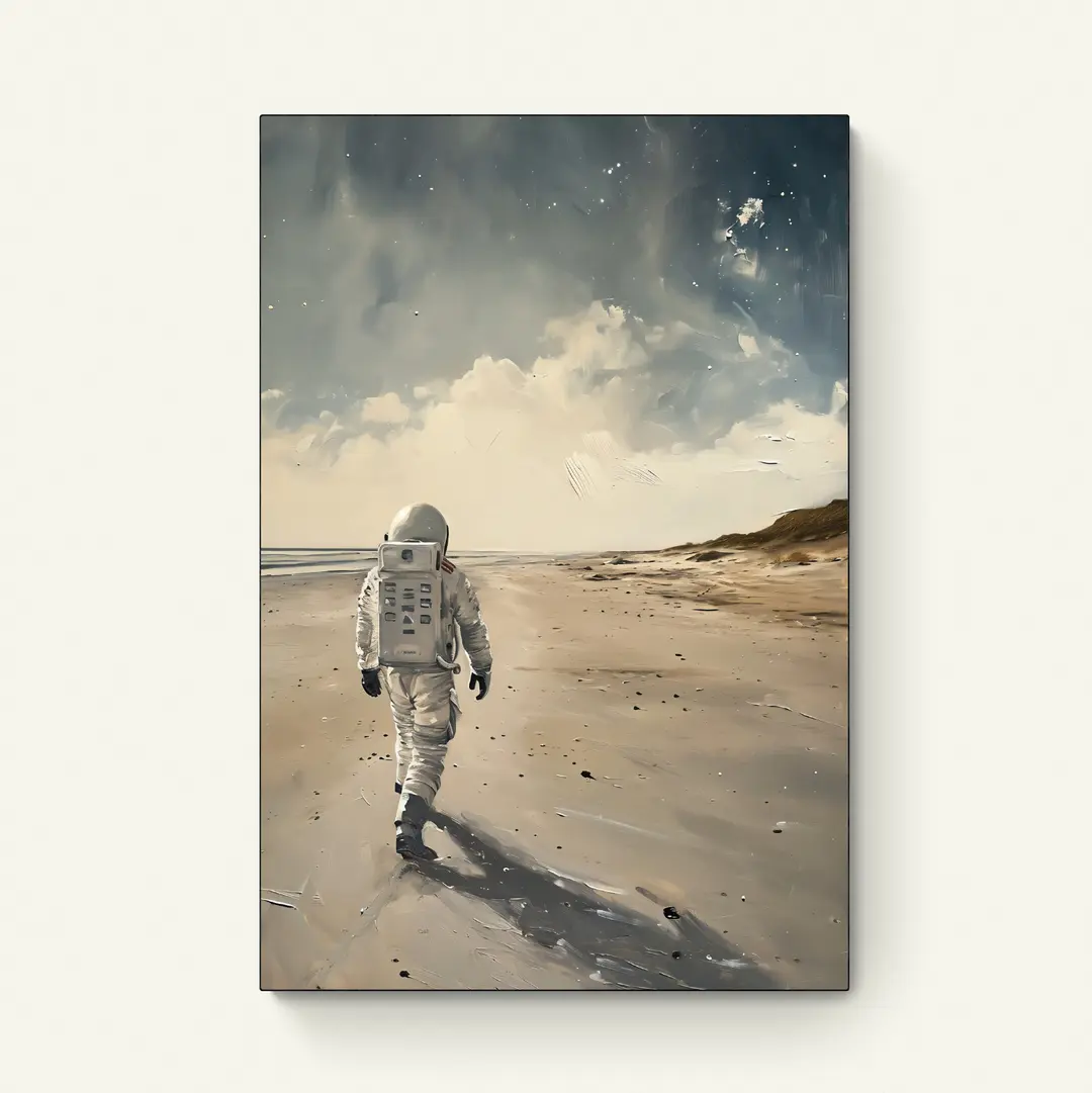 Astronaut op het Strand