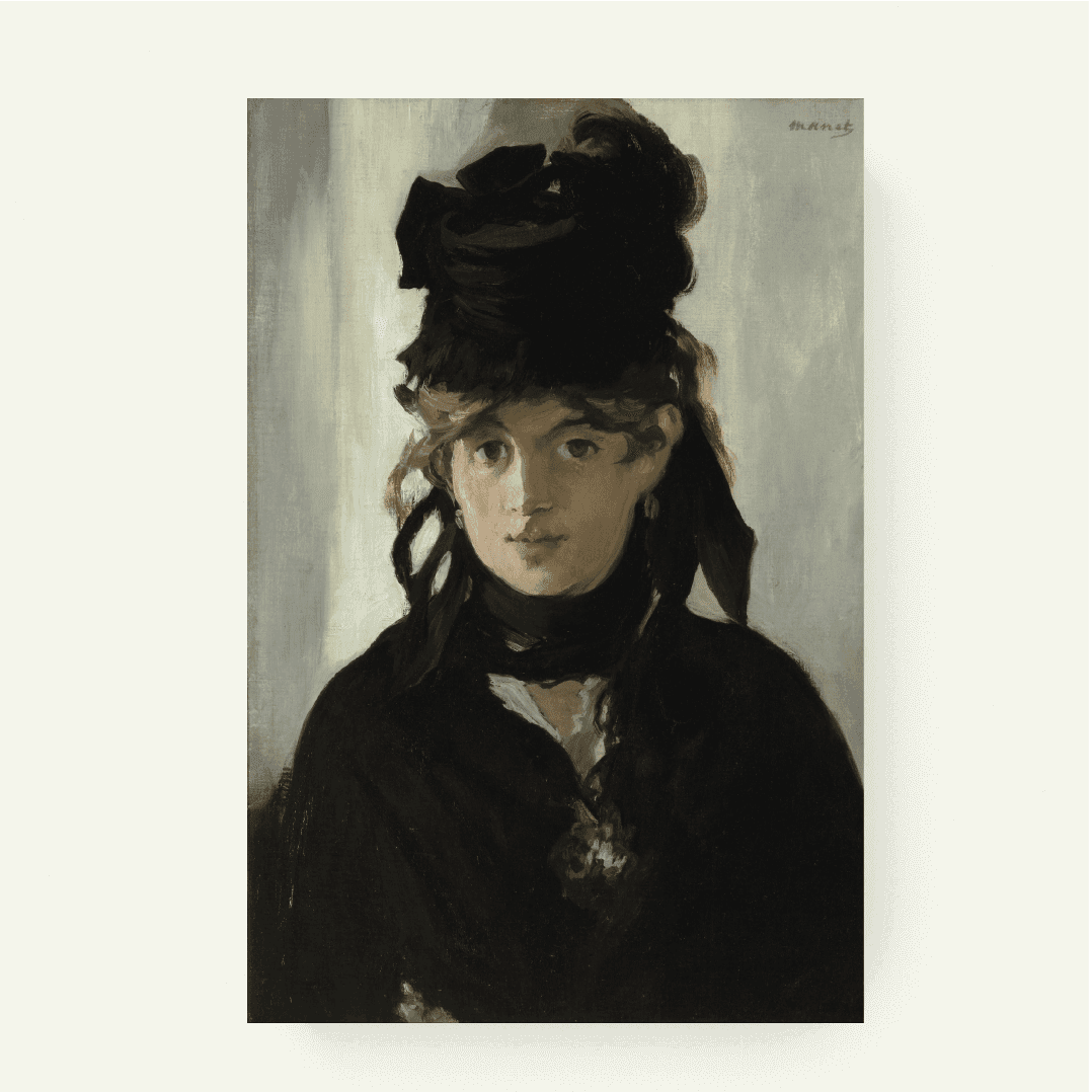 Berthe Morisot met een boeket viooltjes – Édouard Manet