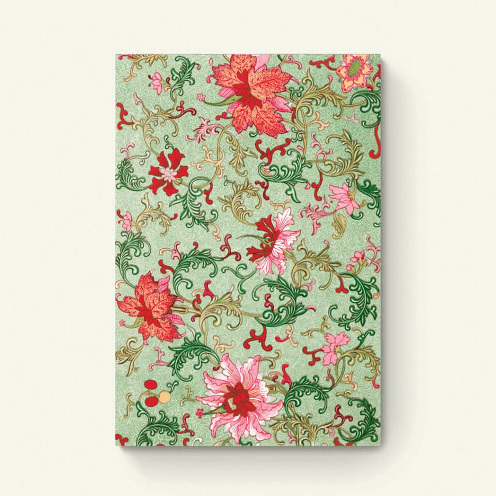 Bloemenpatroon lichtgroen/roze – Owen Jones