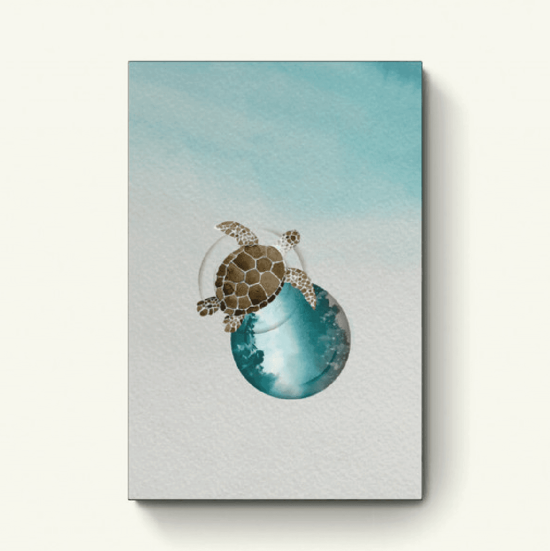 Blauwe schildpad