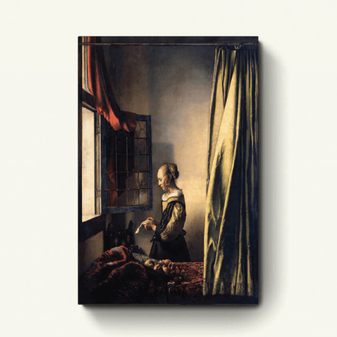 Brieflezend meisje bij het venster – Johannes Vermeer